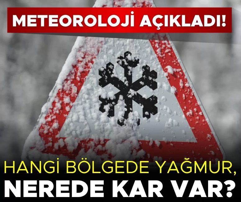 Hangi bölgede yağmur, nerede kar var? İşte il il hava durumu