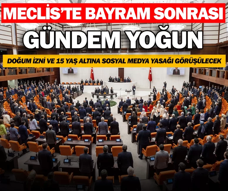 Meclis’te gündem yoğun: Doğum izni ve 15 yaş altına sosyal medya yasağı görüşülecek