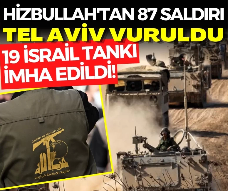 Tel Aviv vuruldu, 19 İsrail tankı imha edildi!