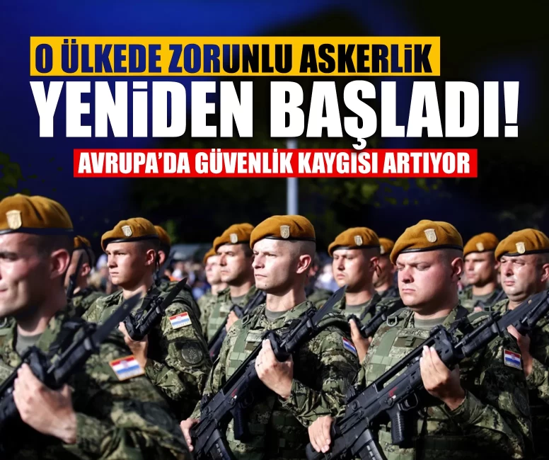 O ülkede zorunlu askerlik yeniden başladı!