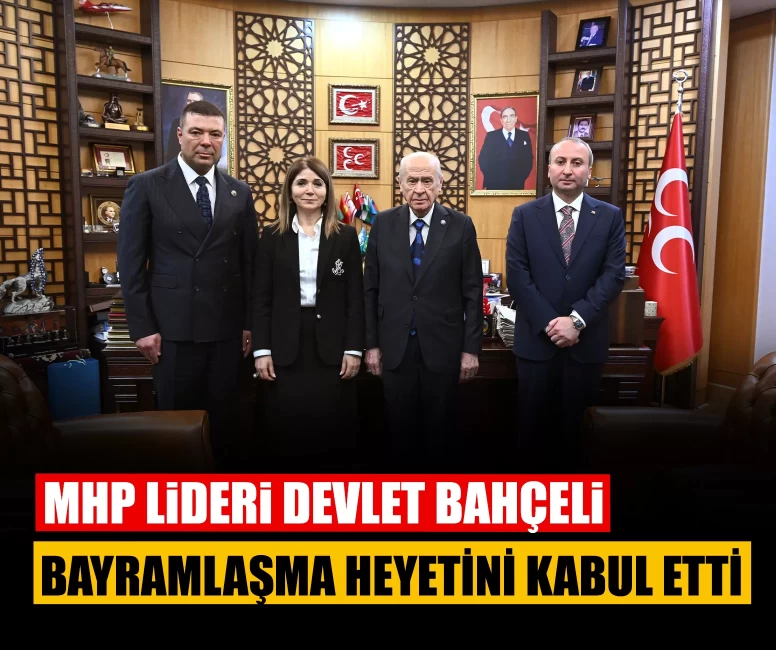 MHP Lideri Devlet Bahçeli bayramlaşma heyetini kabul etti