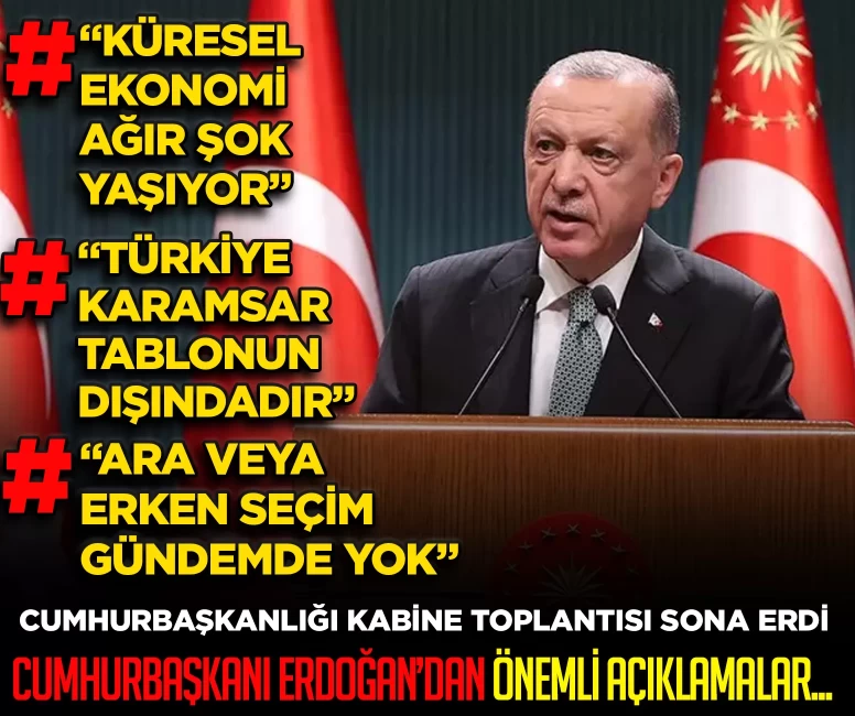 Cumhurbaşkanı Erdoğan'dan Hürmüz Boğazı açıklaması: "Türkiye'nin enerji tedariğinde sorun yok"