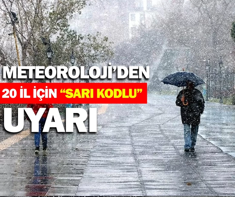 Soğuk hava dalgası geliyor: Meteoroloji'den 20 il için sarı kodlu uyarı! Kar geri mi dönüyor?