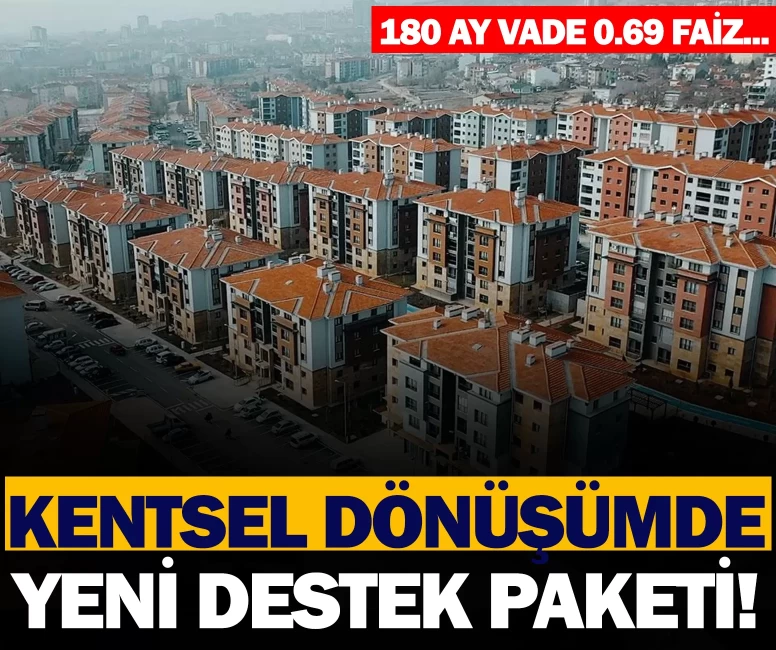 Bakan Kurum açıkladı! 180 ay vade 0.69 faiz..