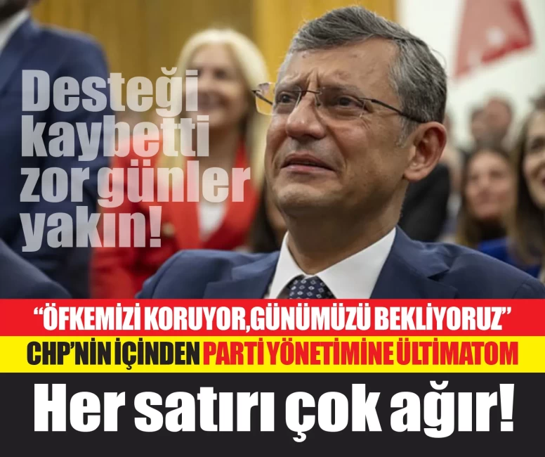 CHP Genel Merkezi ve Özgür Özel'e parti içinden ültimatom geldi! Her satırı çok ağır...