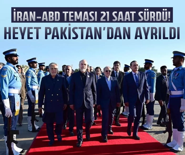 Heyet Pakistan’dan ayrıldı