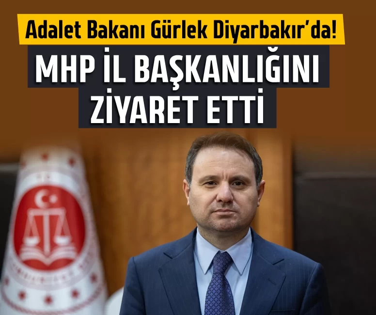 Adalet Bakanı Gürlek, Diyarbakır'da ziyaretlerde bulundu