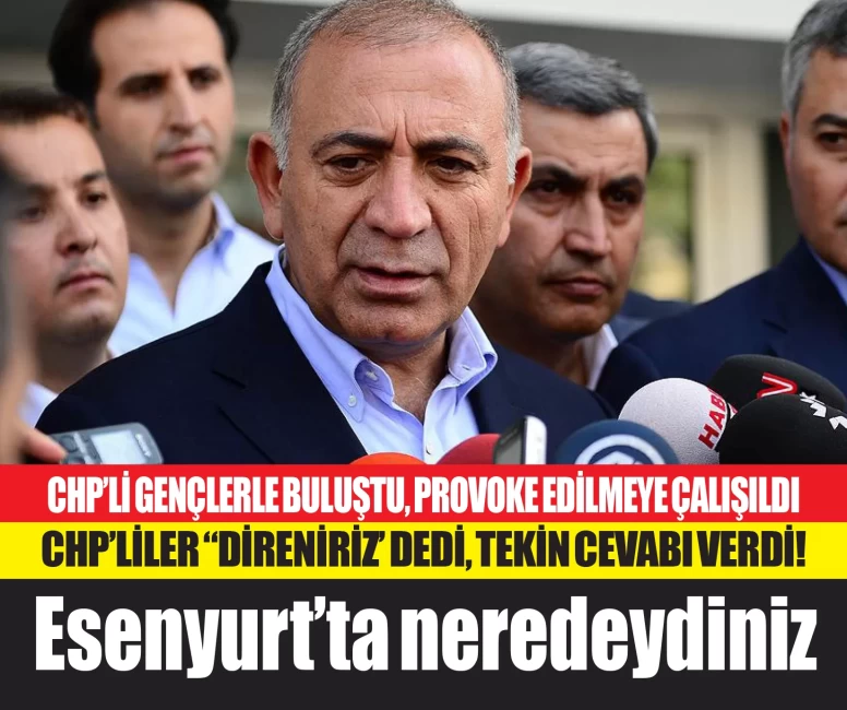 Gürsel Tekin, Mevzular Açık Mikrofon'da CHP'li gençlerle buluştu! "Direniriz" diyen gençlere, "Esenyurt'ta neden direnemediniz" diye sordu!