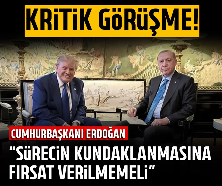 Cumhurbaşkanı Erdoğan: Sürecin kundaklanmasına fırsat verilmemeli