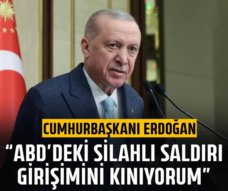 Cumhurbaşkanı Erdoğan'dan ABD'deki silahlı saldırıya kınama