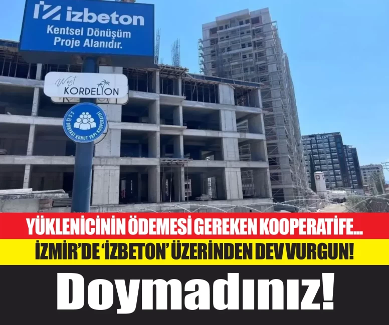 İzmir'de yüklenicinin ödemesi gereken giderler kooperatif ödemiş! 11 villa habersiz eklenmiş!
