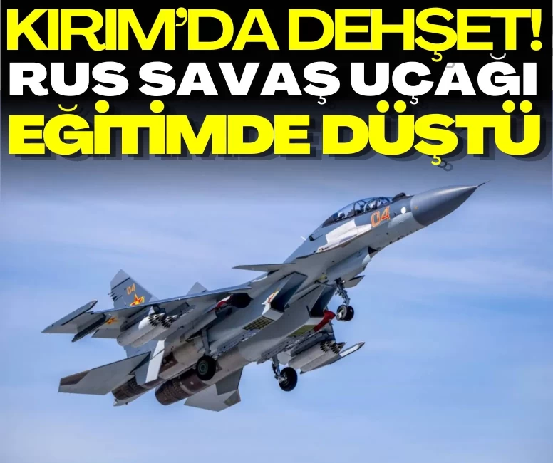 Rus savaş uçağı eğitimde düştü