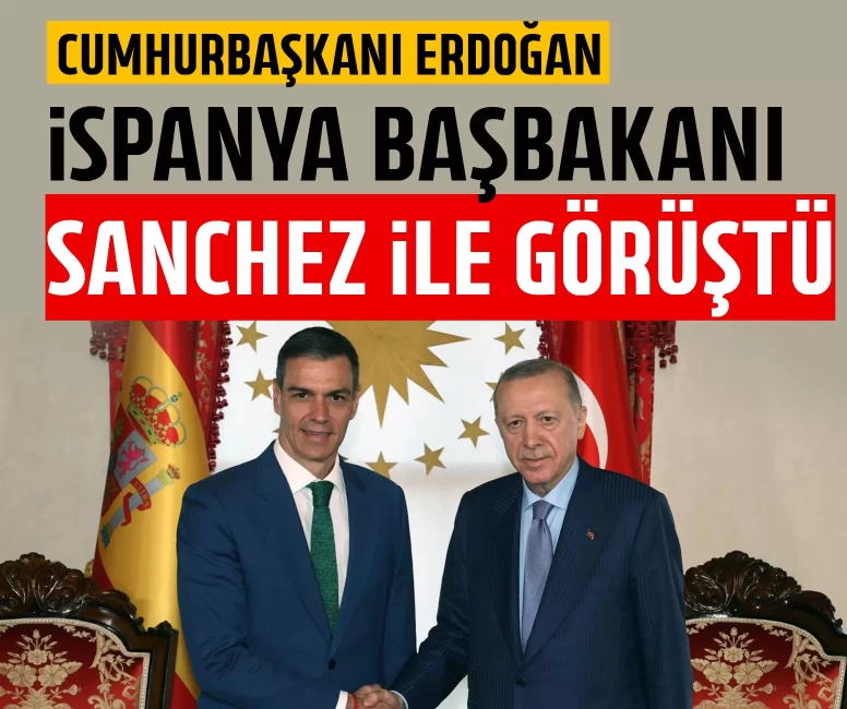 Cumhurbaşkanı Erdoğan, İspanya Başbakanı Sanchez ile görüştü
