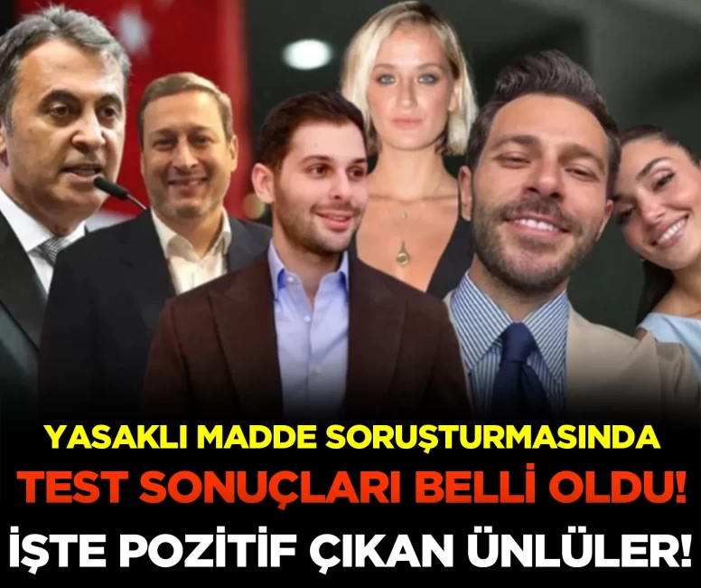 Yasaklı madde soruşturmasında test sonuçları belli oldu