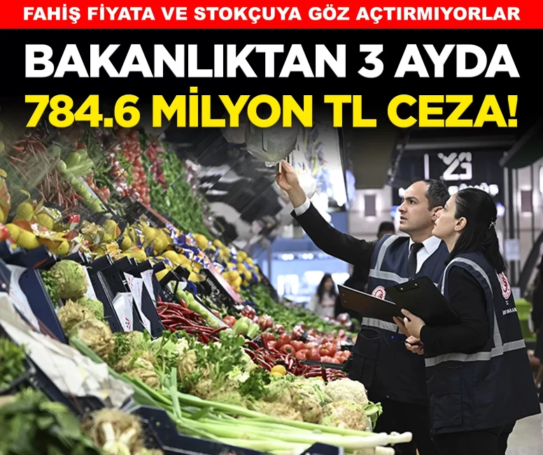 Ticaret Bakanlığı'ndan 3 ayda 784.6 milyon TL ceza!