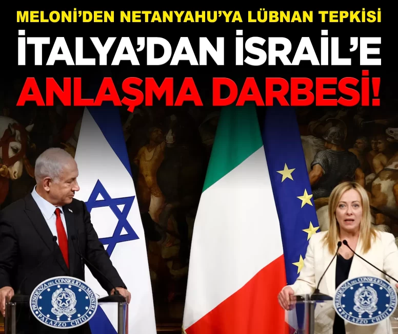 Meloni, İsrail'le olan savunma anlaşmasını askıya aldı!