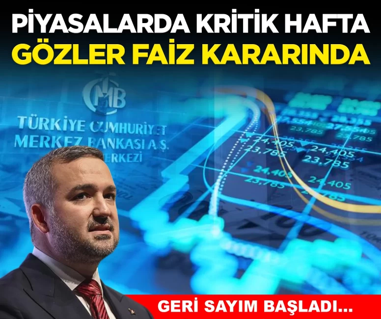 Piyasalarda gözler Merkez Bankası'nın faiz kararında!