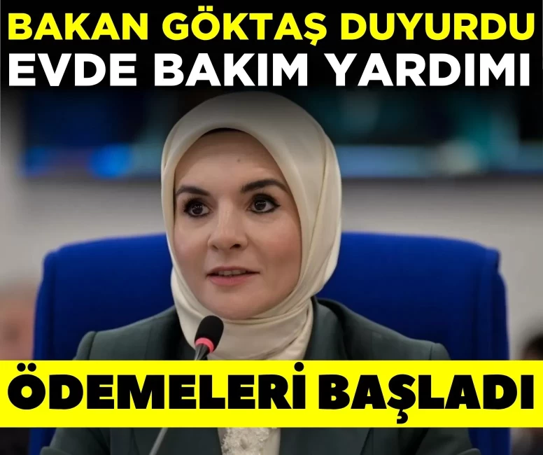 Nisan ayı evde bakım yardımı hesaplara yatıyor