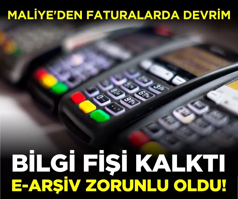 FLAŞ! Maliye'den faturalarda devrim
