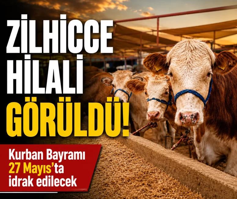 Zilhicce hilali görüldü!