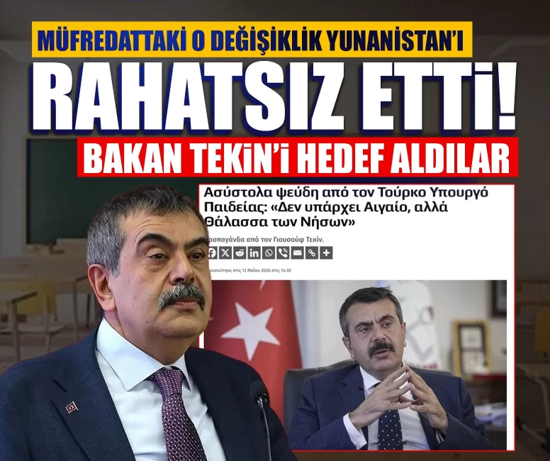 Müfredattaki o değişiklik Yunanistan’ı rahatsız etti! Bakan Tekin’i hedef aldılar