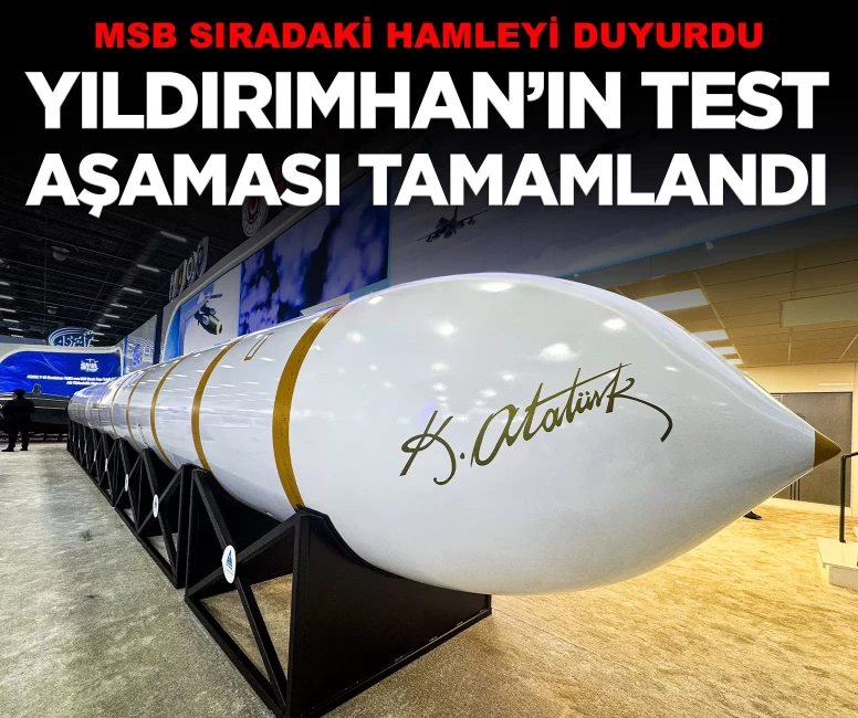 YILDIRIMHAN füze sisteminde kritik test aşaması tamamlandı!