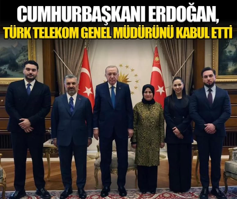 Cumhurbaşkanı Erdoğan, Türk Telekom Genel Müdürü Ebubekir Şahin'i kabul etti