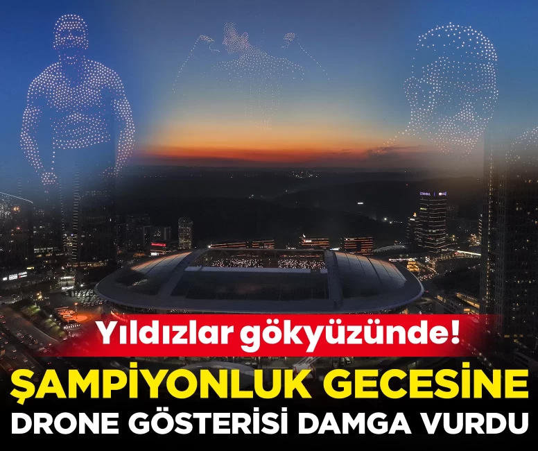 Galatasaray'dan drone gösterisi!