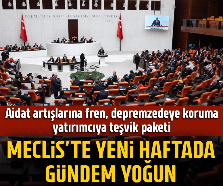 Meclis'te yeni haftada gündem yoğun