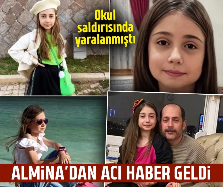 Okul saldırısında yaralanan Almina hayatını kaybetti