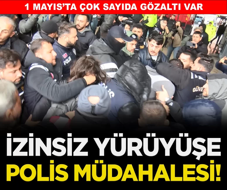 Mecidiyeköy'de izinsiz gösteriye polis müdahalesi: Çok sayda gözaltı var!