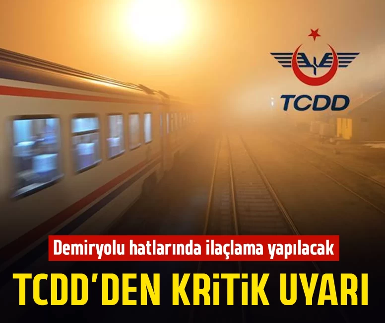 Demiryolu hatlarında ilaçlama yapılacak
