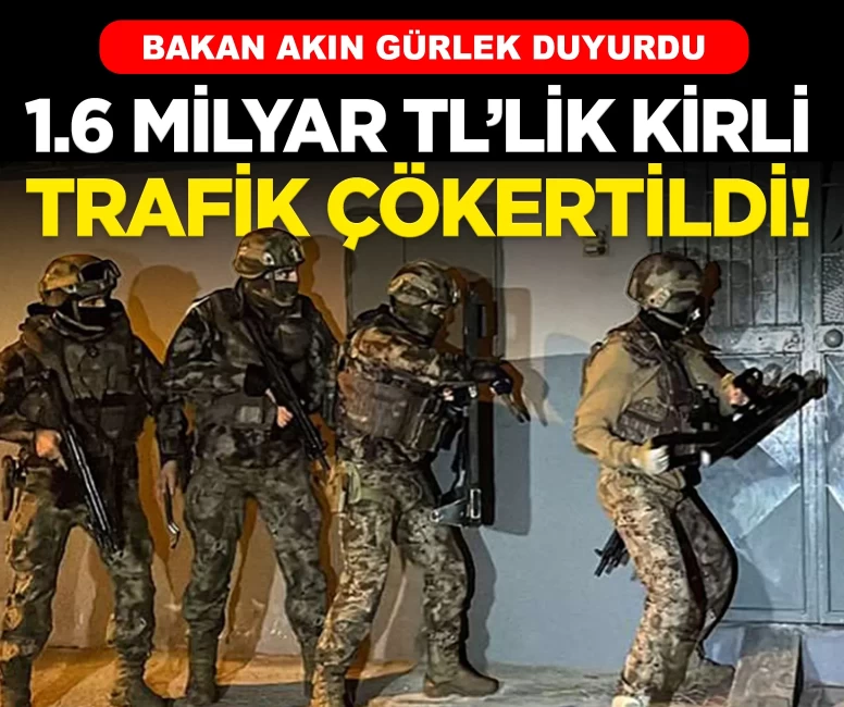 Bakan Gürlek duyurdu: 1.6 milyar para trafiği olan şebeke çökertildi!