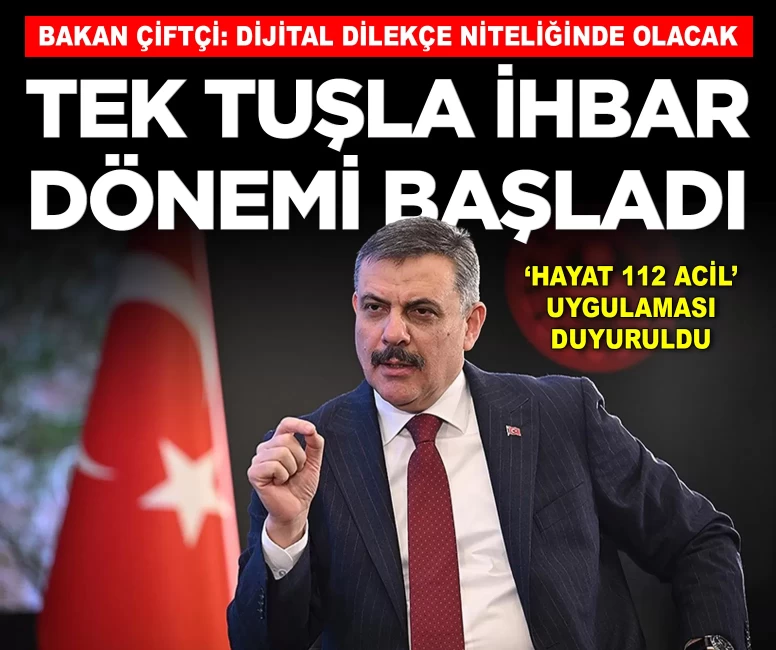 Hayat 112 acil mobil uygulama ile tek tuşla ihbar dönemi başladı