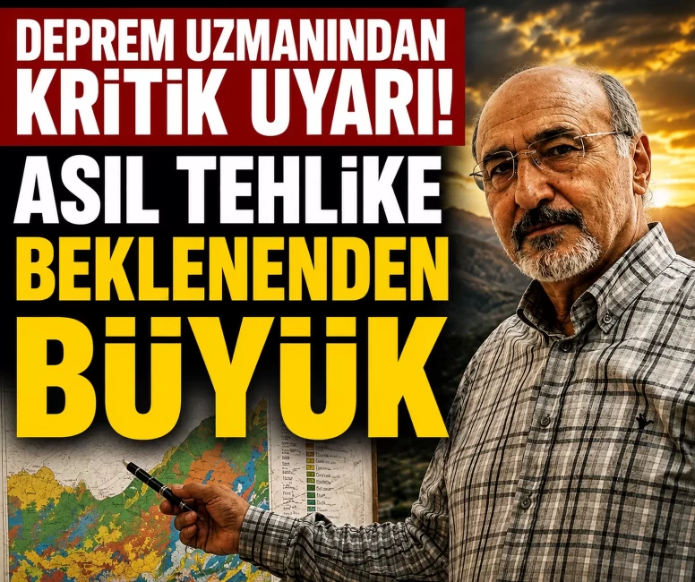 Deprem uzmanından kritik uyarı!