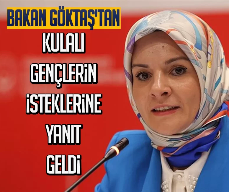 Bakan Göktaş'tan Kulalı gençlere müjdeli yanıt: Sizler en büyük umut kaynağımızsınız