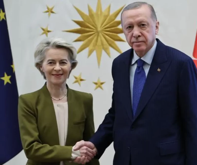 Cumhurbaşkanı Erdoğan, AB Komisyonu Başkanı ile görüştü