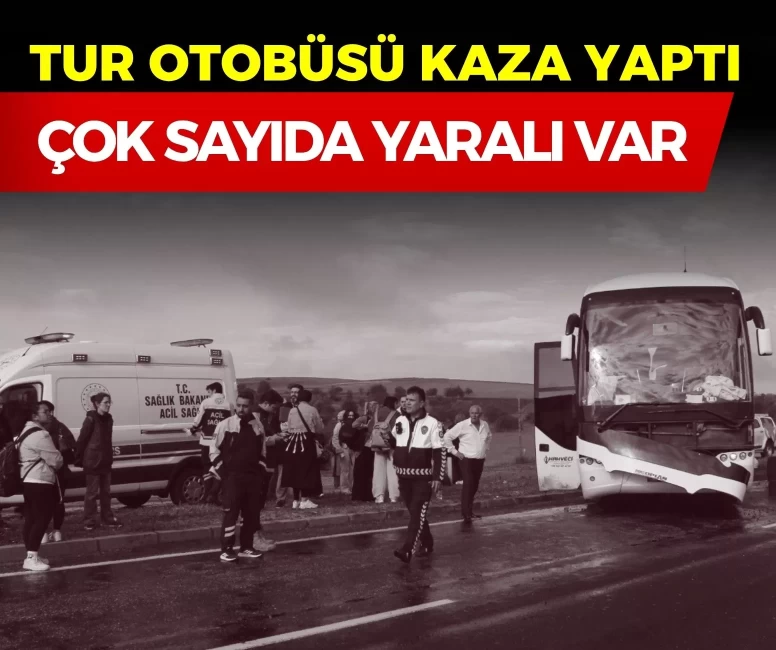 Aksaray-Nevşehir yolunda tur otobüsü kaza yaptı