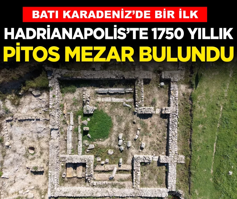 Hadrianapolis Antik Kenti'nde 1750 yıllık pitos mezar bulundu!