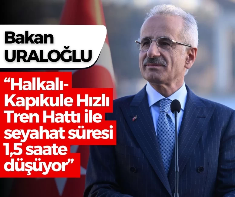 Halkalı-Kapıkule Hızlı Tren Hattı'nda test sürüşü gerçekleştirildi