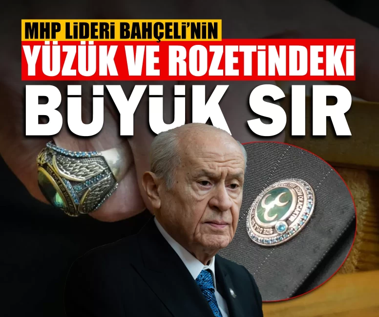 Grup toplantısında dikkat çeken detay: MHP Lideri Bahçeli’nin yüzük ve rozetindeki büyük sır
