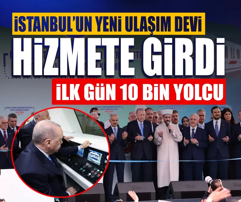 İstanbul’un yeni ulaşım devi hizmete girdi: İlk gün 10 bin yolcu