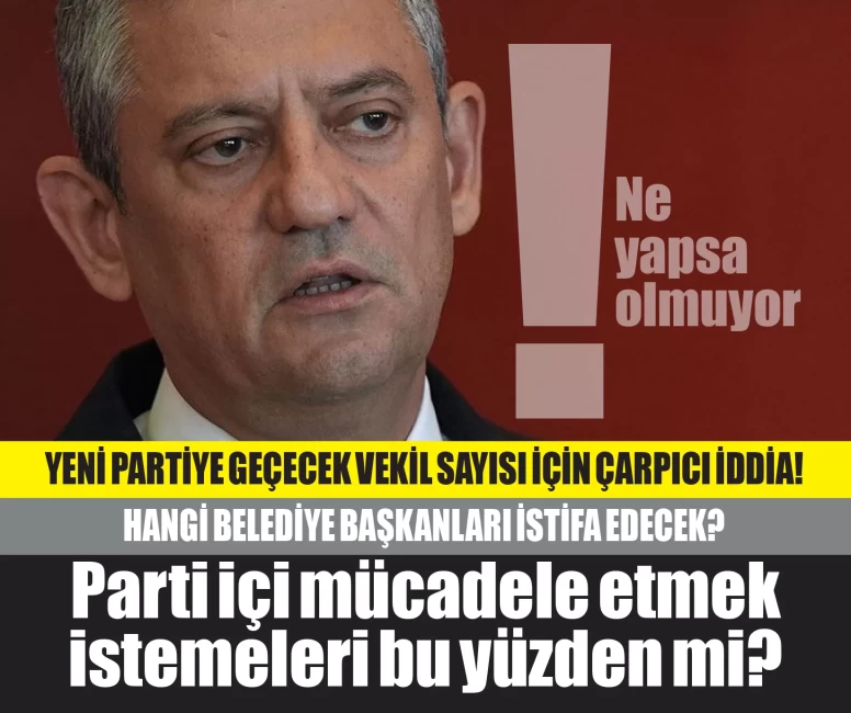 Özgür Özel'in yeni partisine geçecek vekil sayısı için çarpıcı iddia! Merak edilen ise şu: Bu yüzden mi parti içi mücadele isteniyor?