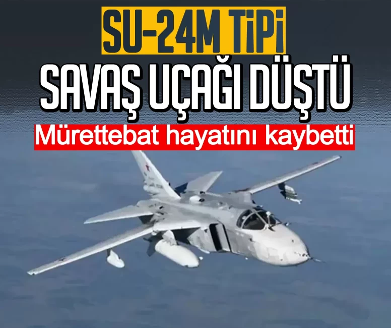Ukrayna'ya ait Su-24M savaş uçağı düştü: 2 pilot hayatını kaybetti