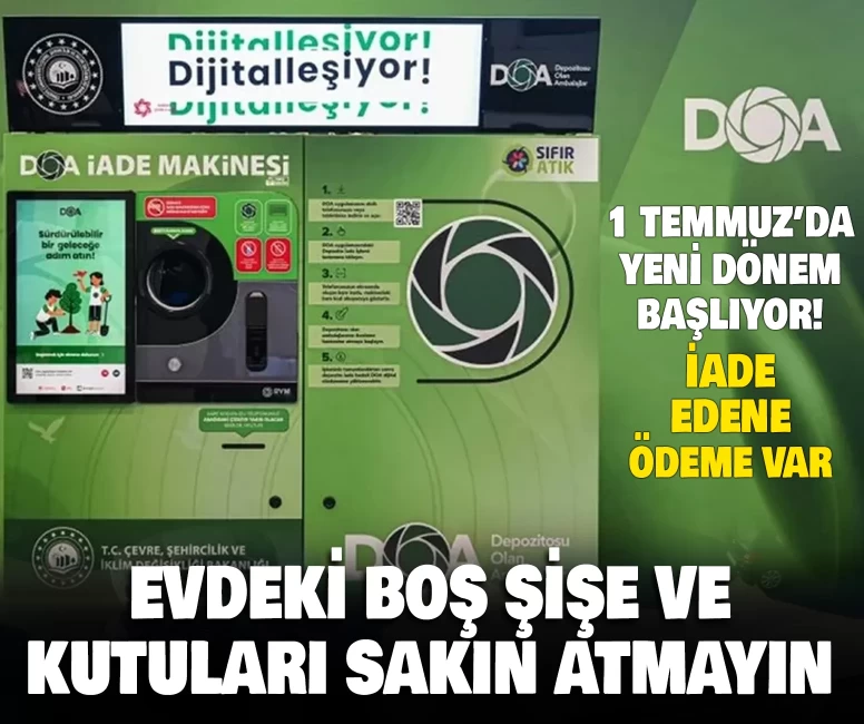 Evdeki boş şişeleri atmayın, para kazanın!
