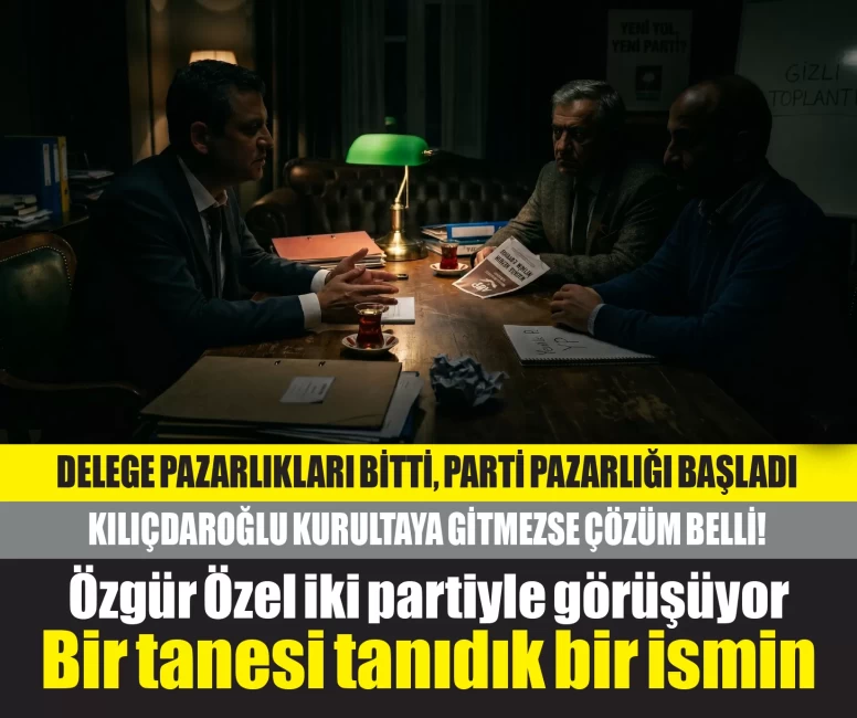 CHP'de delegeyi satın alma dönemi bitti, parti satın alma dönemi başladı! İşte Özgür Özel'in görüştüğü iki parti!