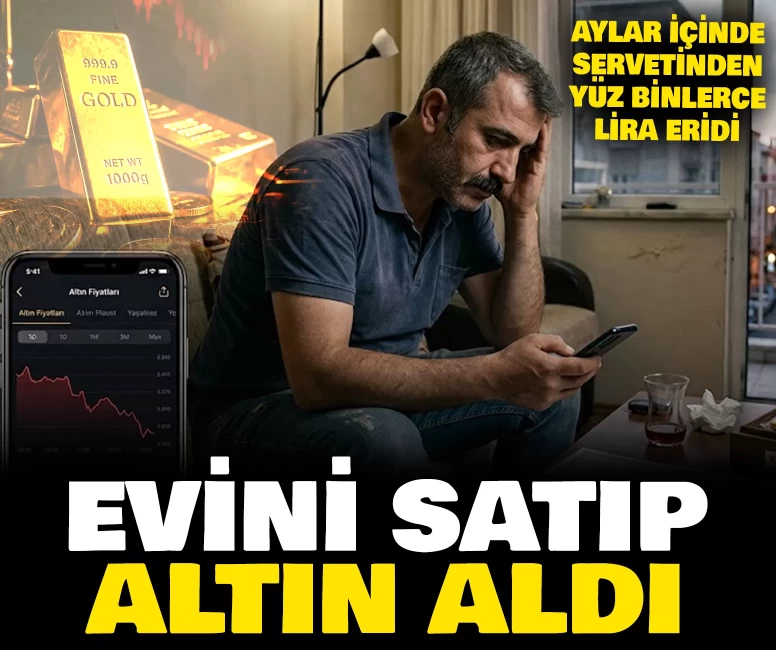 Evini satıp altına yatırdı