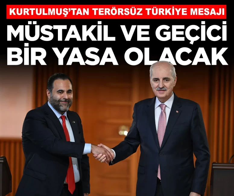 Kurtulmuş'tan 'Terörsüz Türkiye' açıklaması: 'Müstakil ve geçici bir yasa olacak'