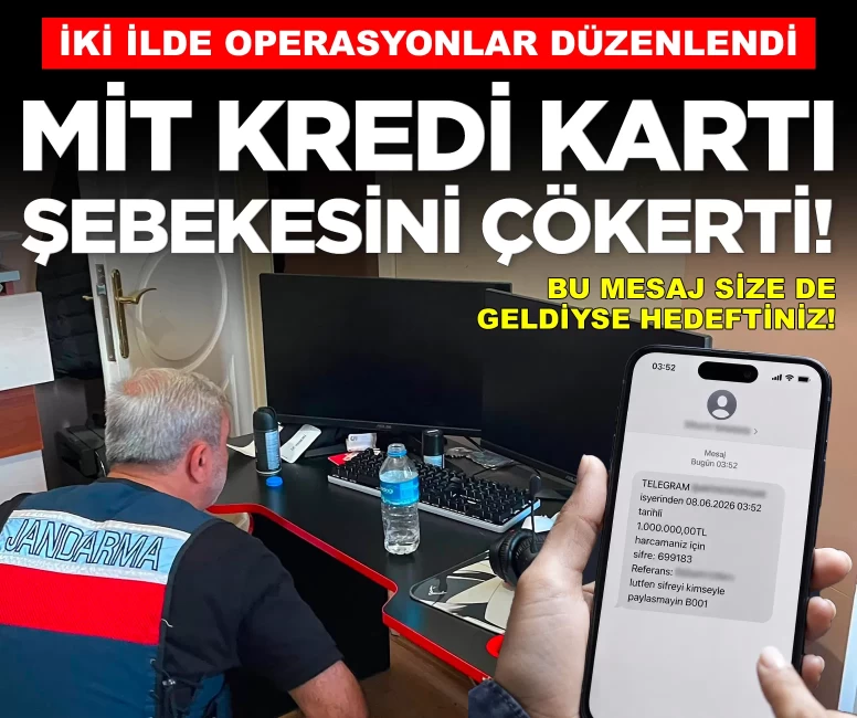 MİT milyonları hedef alan kredi kartı şebekesini çökertti!