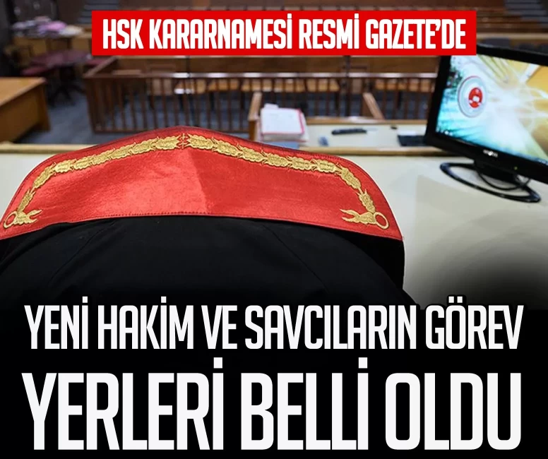 11 Cumhuriyet savcısı adayı ile 3 hakim adayının ataması yapıldı